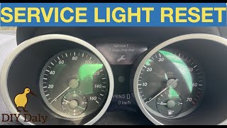 Mercedes SLK Service light reset procedure [upl. by Lemmueu148]