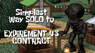 How to SOLO EXPERIMENT 43 Contract using SODA POP ONLY  Tower Heroes Roblox  Halloween Event 2024 [upl. by Renfred]