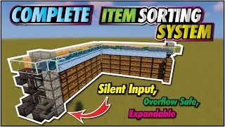 Minecraft Item Sorter  Easy Expandable Full Auto [upl. by Syd851]