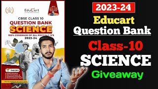 Educart Question Bank Class 10 Science Review 202324  Educart Question Bank Giveaway 2023 [upl. by Anieral]