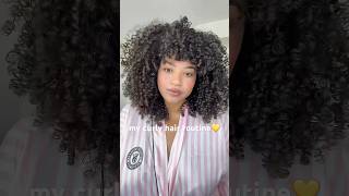 My curly hair routine curlroutine curlyhairstyling curlyhair [upl. by Silda]