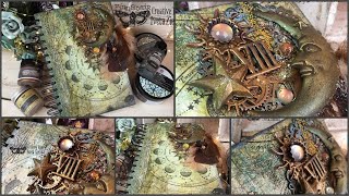 Creating an Altered Book Art Journal Cover [upl. by Thessa]