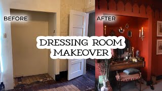 Maximalist Dressing Room MAKEOVER  DIY Hand Painted Boudoir [upl. by Keele489]