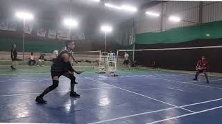 learning footwork  Badminton [upl. by Anatsirhc686]