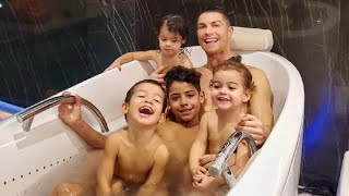 Ronaldo funny moments With His family [upl. by Airad]