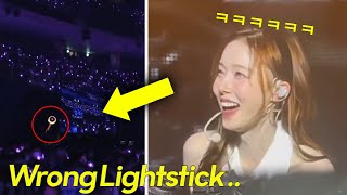 aespa member reaction when they saw TWICE lightstick at their concert [upl. by Eirrac905]