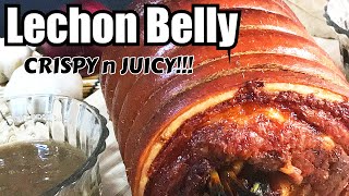 LECHON BELLY  Homemade Crispy oven cooked Cebu Lechon Belly [upl. by Tierney453]