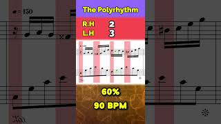 How the Polyrhythm Works Fantaisie Impromptu Slowed to 20 [upl. by Hescock]