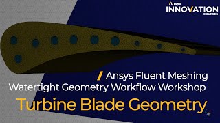 Turbine Blade Cooling Tutorial Using Ansys Fluent Meshing Watertight Geometry Workflow [upl. by Euseibbob998]