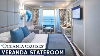 Oceania Sirena  Veranda Stateroom Full Walkthrough Tour amp Review  4K [upl. by Ennayt]