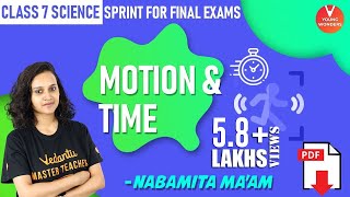 Motion and Time Class 7  Class 7 Science Sprint for Final Exams  Chapter 13VedantuJunior [upl. by Ria485]