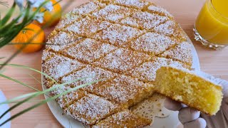 famous Arabian dessert Orange basbousa recipe easiest way to make basbousa [upl. by Gipson]