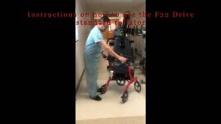 Instructions on how to use the F22 standard Drive Rollator [upl. by Nnor451]