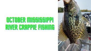 October Crappie Fishing on the Mississippi River [upl. by Emersen]