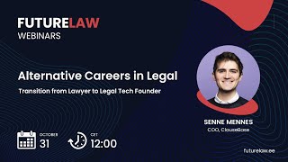 Alternative Careers in Legal Transition from Lawyer to Legal Tech Founder [upl. by Livingston726]