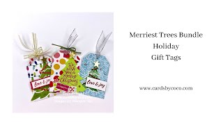 Merriest Trees Bundle Holiday Gift Tags [upl. by Urbanus]