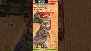 Bisonte C45 Bullies Tanks by Ramming in Mad Games  WoT Blitz [upl. by Weiss]