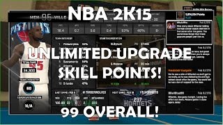 CHEATS NBA 2K15WORKS FOR 2K16 PC How To Get UNLIMITED MyCareer Upgrade Skill Points Tutorial [upl. by Adlen]