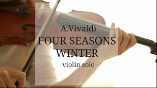 A Vivaldi four seasons winter violin solo [upl. by Issor]