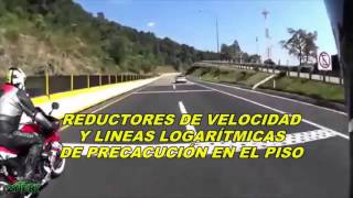 Análisis de un accidente de moto en carretera al ignorar las señales [upl. by Yrred557]