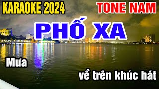 Phố Xa Karaoke Tone Nam Nhạc Sống gia huy beat [upl. by Blood]