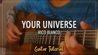 Your Universe  Rico Blanco  Easy Guitar Tutorial [upl. by Lemart]