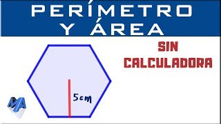 Área del hexágono conociendo la APOTEMA  Sin calculadora [upl. by Ahsienal]