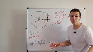 Bohr Model Radius Derivation Electron in Uniform Circular Motion due to Coulomb Force [upl. by Alburg729]