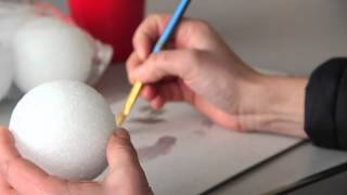 How to Paint a Styrofoam Earth Globe  Fun amp Decorative Crafts [upl. by Goldin]