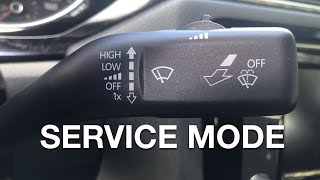 Volkswagen JettaGolf Wiper Service Mode How to [upl. by Slavic294]