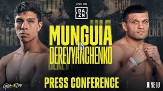 Jaime Munguia vs Sergiy Derevyanchenko Press Conference [upl. by Roderick]