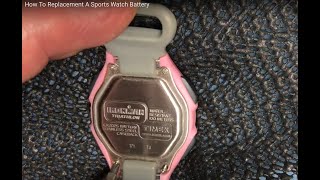 How To Replace A Timex Or Other Sports Watch Battery [upl. by Aimac105]