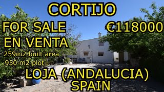 TRADITIONAL COUNTRY HOUSE CORTIJO FOR SALE IN LOJA ANDALUCIA PROPERTY FOR SALE [upl. by Standing]