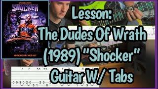 Lesson Wes Cravens 1989 “Shocker”  Main Theme  Guitar W Tabs [upl. by Norval]