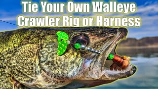 How To Tie Crawler and Harness Rigs for Walleye [upl. by Berkie]