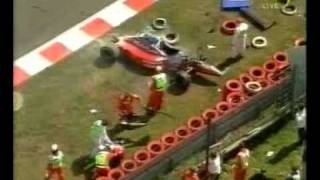 Heavy crash Jos Verstappen Grand Prix Belgium SpaFrancorchamp [upl. by Trixie]