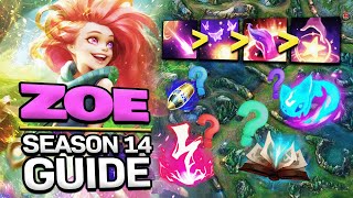 The Only ZOE Guide YOU Need to Climb to Challenger In Season 14  League of Legends [upl. by Nila567]