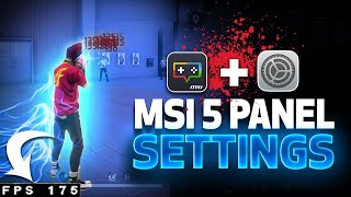 This MSI 5 Settings will make you Hacker 😈😈 Free Fire [upl. by Corey]