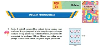 KSSM Matematik Tingkatan 2 Bab 5 bulatan menjana kecemerlangan no2 buku teks tingkatan 2 [upl. by Maiga]