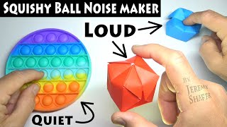 Origami Pop it Squishy Ball Noise Maker [upl. by Kcid]