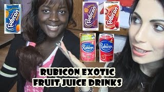 Rubicon Exotic Fizzy Drinks Review Mango Guava Lychee Pomegranate Passion Fruit [upl. by Prosperus]