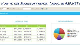 How to use Microsoft report rdlc in ASPNET MVC [upl. by Idnyl949]