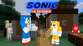 SONIC LA PELICULA EN MINECRAFT 🦔🎥 CONSTRUIMOS NUESTRAS CASAS 2 [upl. by Ylelhsa17]