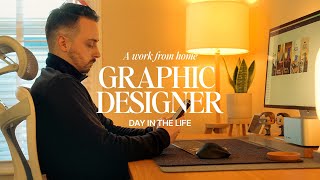 Day in the life of a Graphic Designer  Working from home 4K [upl. by Vahe]