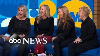 4 longlost sisters reconnect live on GMA [upl. by Hamlani]