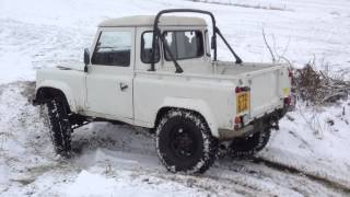 Land Rover snow tyre test 2 [upl. by Ahsikal]