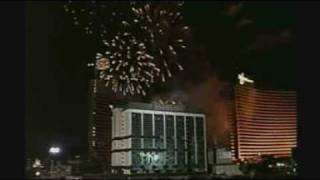 Frontier Hotel Las Vegas  Fireworks amp Demolition In Full [upl. by Ferd]