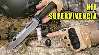 PRUEBO KIT DE SUPERVIVENCIA EN CUCHILLO TÁCTICO K25 THUNDER I [upl. by Adnik2]