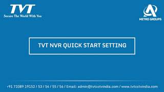 TVT  NVR Quick start settings Guide [upl. by Labinnah]