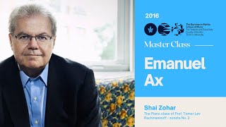 Emanuel Ax Piano Master Class  Shai Zohar  24022016 [upl. by Verlee]